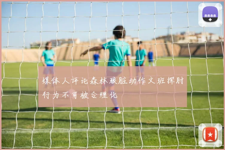 媒体人评论森林狼脏动作文班挥肘行为不可被合理化